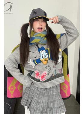 NAN KNITS 迪士尼提花套头衫