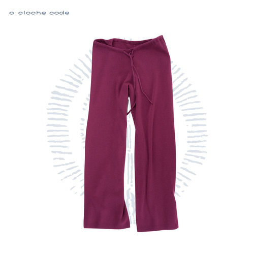 o cloche code 低腰直筒裤
