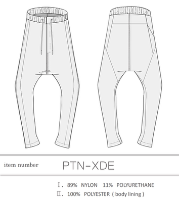22秋冬松紧抽绳休闲裤