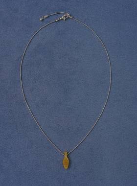 SALE E PEPE 纯银黄玉酒瓶吊坠项链