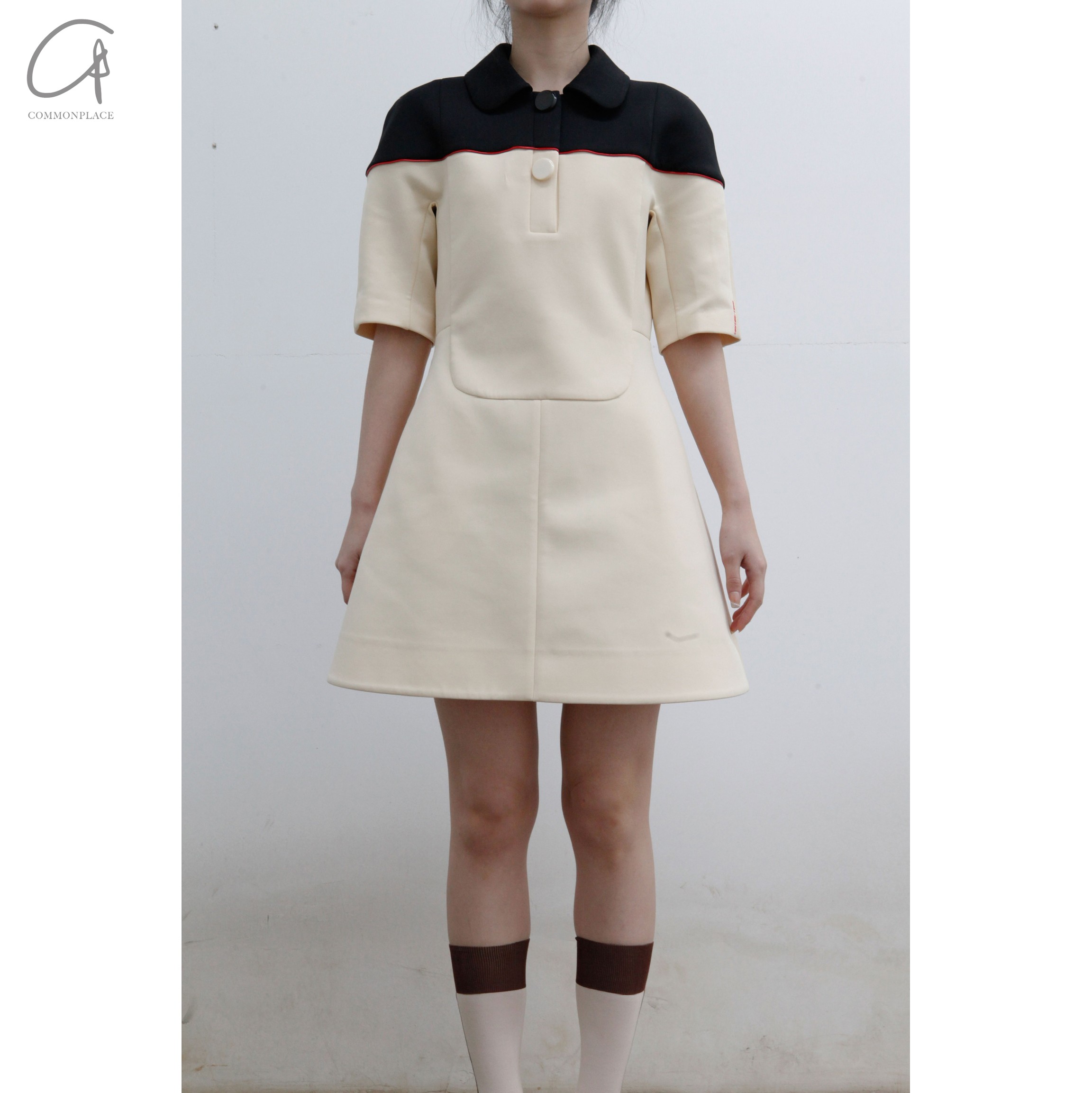 SHUSHUTONG拼接A型连衣裙