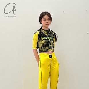 T恤 扎染拼接露脐短袖 70%OFF WINDOWSEN