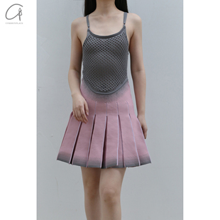 挑孔吊带百褶连衣裙 KNITS commonplace品牌集合店 NAN 60%OFF