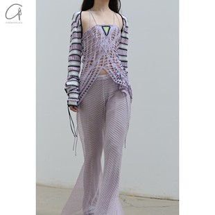 渐变孔眼抽绳吊带连衣裙 KNITS commonplace NAN 80%OFF