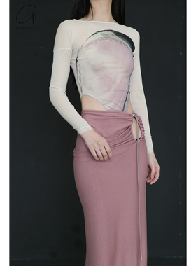 50%OFF OUDE WAAG  BD02系列 印花打底连体衣