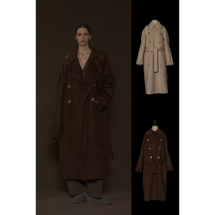 Mutedance 双排扣翻领外套