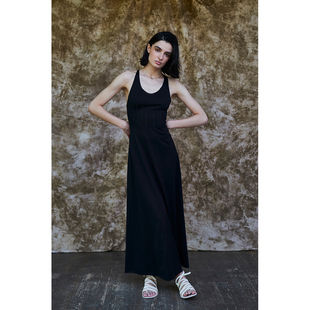 连衣裙 疤痕褶皱长款 m.a 25春夏