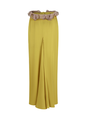 OUDE WAAG 26早春 丝光拼接半身裙