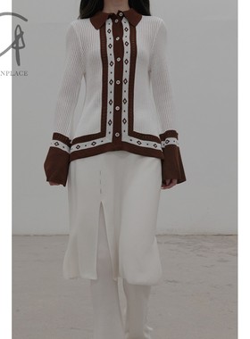 80%OFF Mame kurogouchi 菱形图案针织衬衫