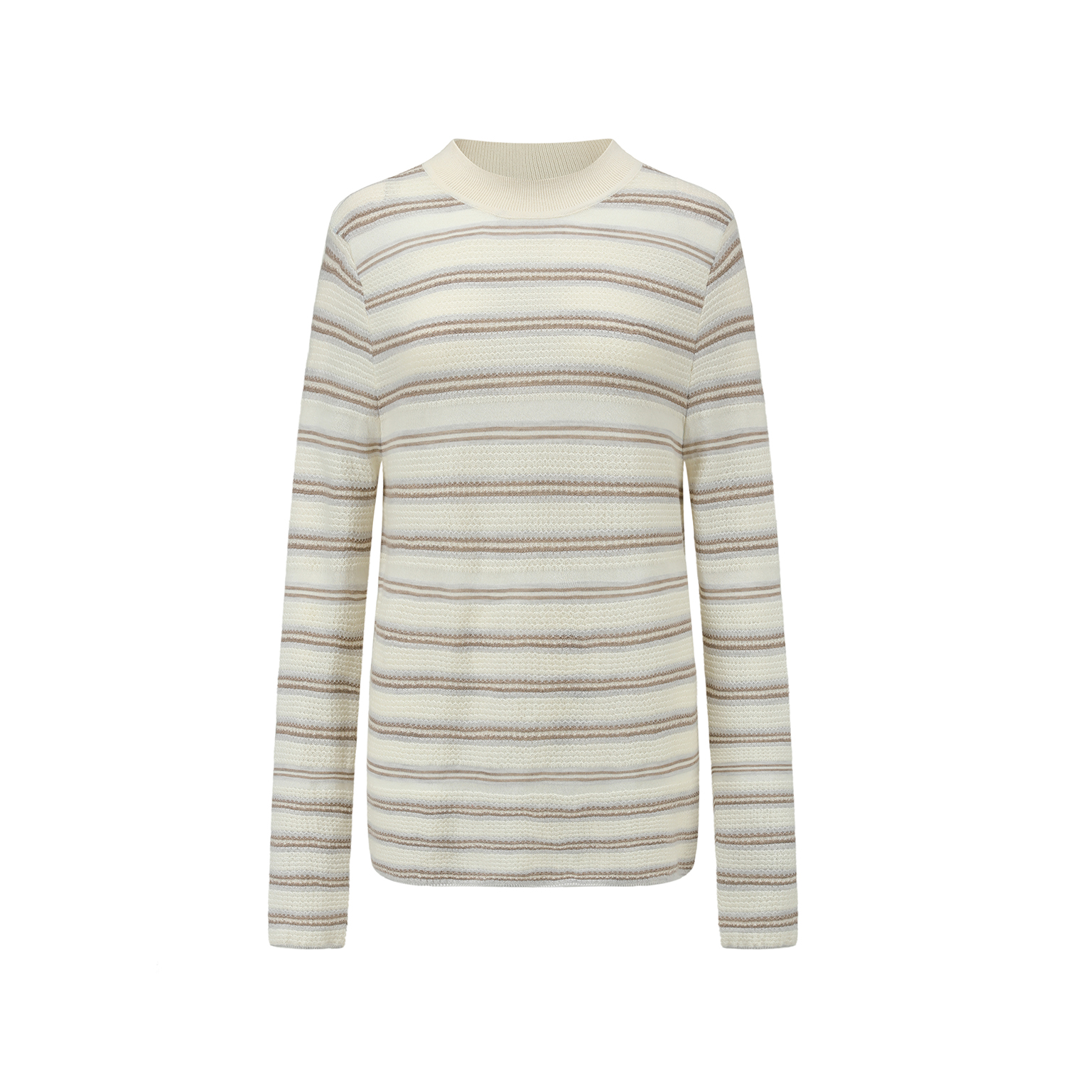 SWAYING 26早春 羊毛绒条纹长袖T恤