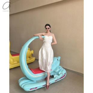 Louis common Shengtao 羊毛毡真丝吊带连衣裙 place Chen 80%OFF