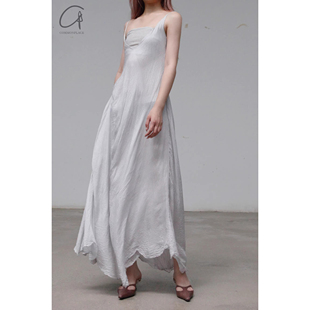 Bihan 真丝吊带连衣裙 2107 古典 40%OFF 法国 Marc