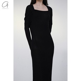 连衣裙 Marc 肩部紧固长袖 Bihan 2865