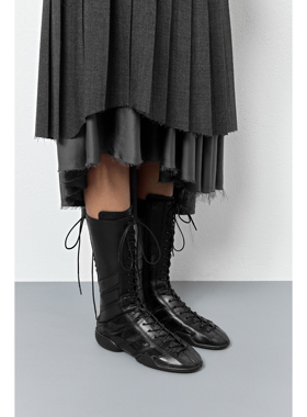 Miista 25秋冬 Imogen 伊莫金黑色蕾丝运动靴