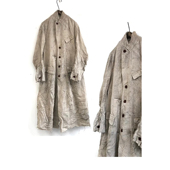 风衣外套 70%OFF 手工外缝线 植染长款 马甲 Peng Tai