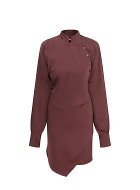 欧阳娜娜 SAMUEL GUI YANG 25秋冬 高扭绳连衣裙