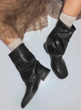 Miista Arden 黑色牛皮踝靴 西班牙