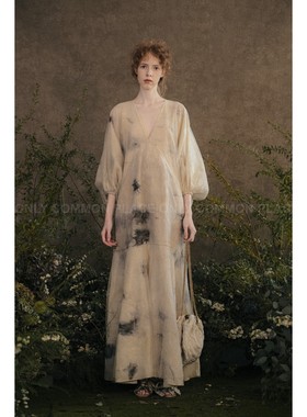 Mutedance 双层花染手工长裙 Common Place 买手店