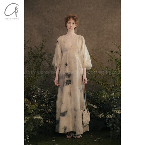 Mutedance双层染色长裙