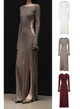 Peng Tai 超长不对称空心连衣裙