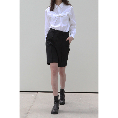 shushutong毛边休闲短裤