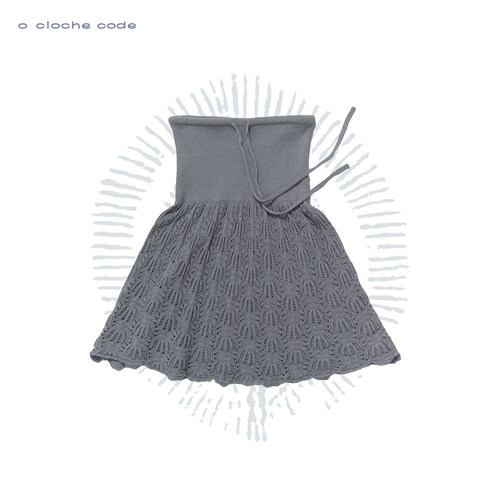 o cloche code 26SS 伞摆系带抹胸