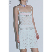 KNITS 40%OFF NAN 渐变花型镂空吊带