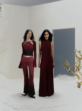 50%OFF PengTai 渐变染色牛仔喇叭裤