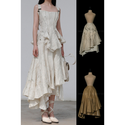 Mutedance花染层次半身裙