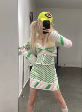 80%OFF NAN KNITS 马赛克拉链短外套  commonplace 品牌集合店