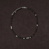 ACETO OLIO 贝壳银片串珠项链