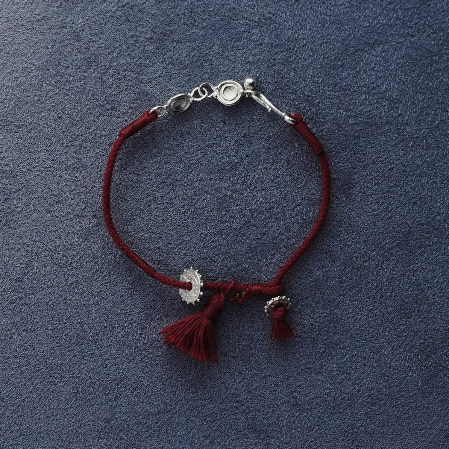 SALE E PEPE 纯银圆盘流苏红绳手链,饰品/流行首饰/时尚饰品新,手链,淘宝优惠券,粉丝福利购,淘宝优惠卷