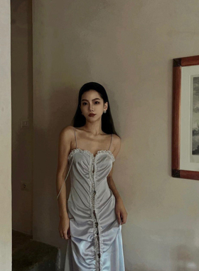 40%OFF PengTai 中药印花褶皱迷笛连衣裙