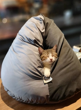 三防不粘毛手工定制猫窝冬季保暖可拆洗防水猫屋加厚安全感窝窝头