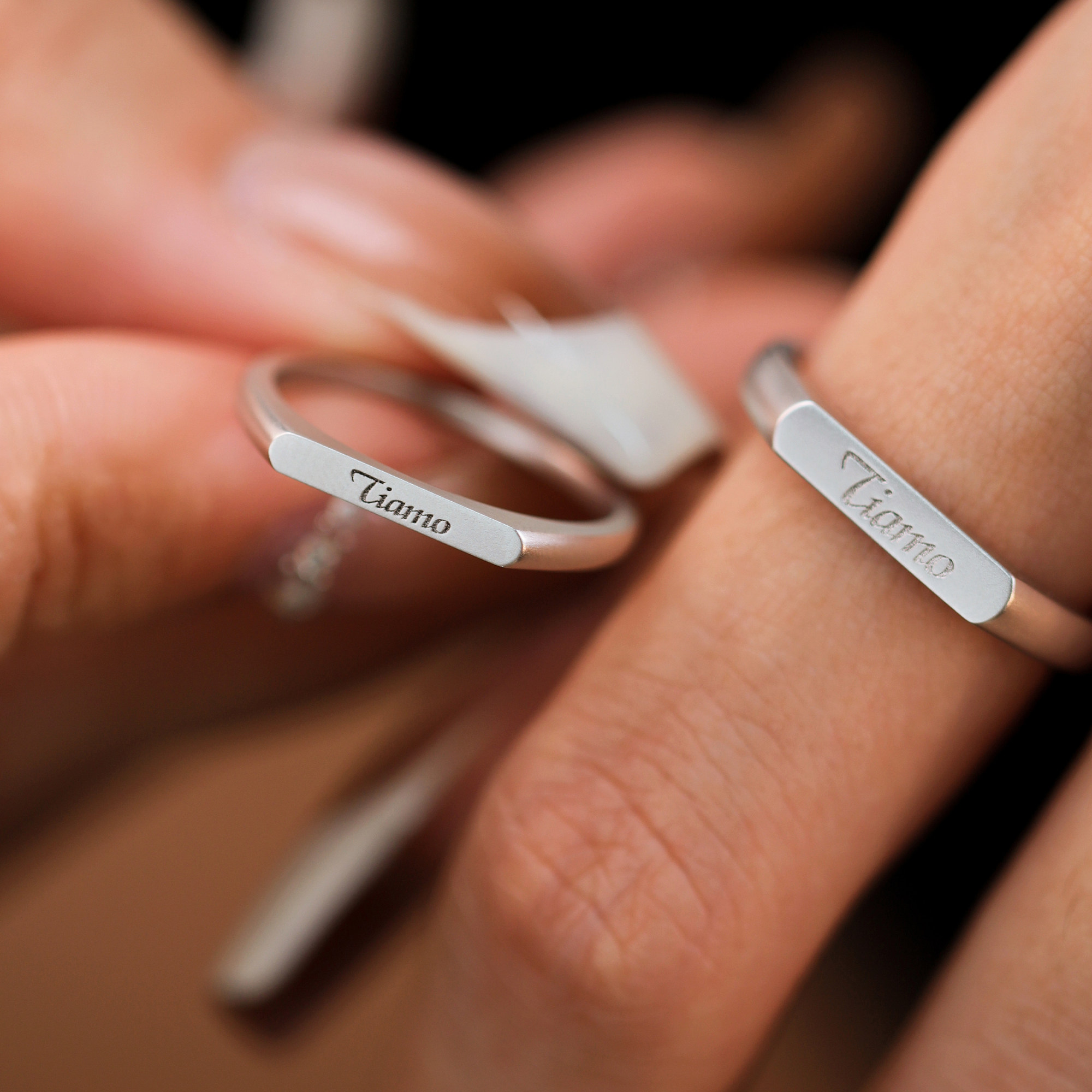 设计x首爱钻石【TIAMO】铂金PT950戒指男女情侣对戒可定制18K金