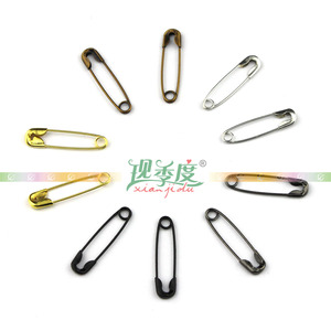 现货铜质金色小别针吊牌绳吊粒保险扣针胸针钩针服装标签配件1728