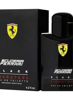 法拉利赛车香水黑色签章男士125ml持久清新淡雅自然森林香调