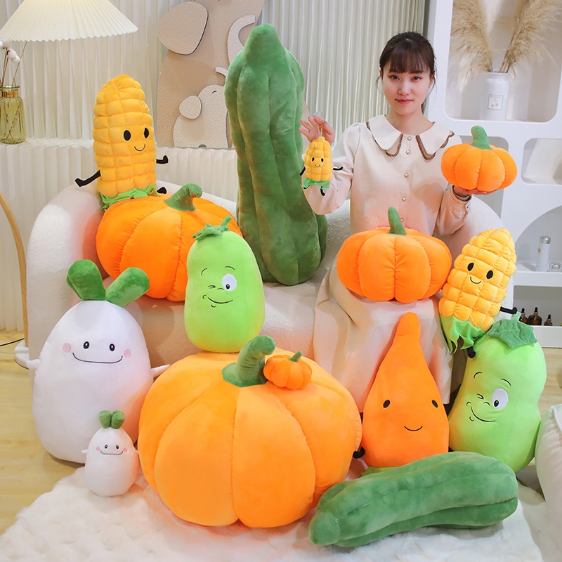 水果蔬菜抱枕胡萝卜南瓜玉米玩偶