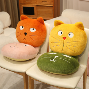 可以猫咪抱枕小猫咪毛绒玩具坐垫