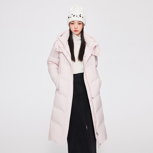 MIXMAX休闲百搭长款羽绒服女2025年春冬季新款气质时尚减龄