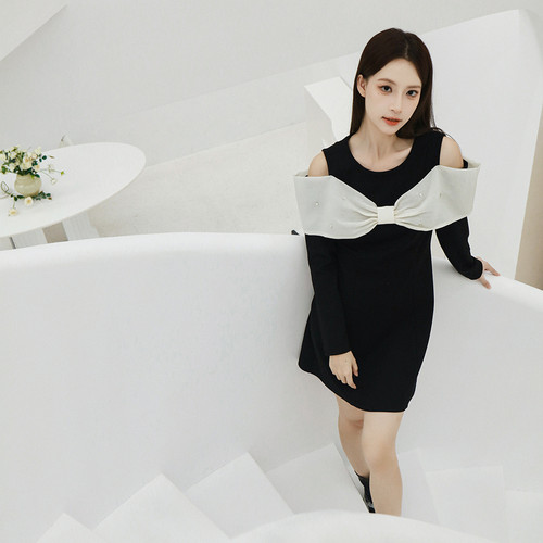 美姿宝莲MIXMAX2025春专柜同款长袖连衣裙
