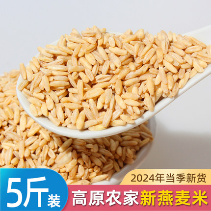 新米青海高原全胚芽燕麦米5斤米饭伴侣五谷杂粮粗粮农家裸燕麦粥