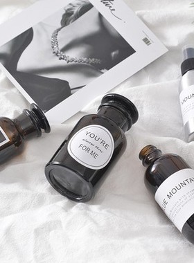 ins摆拍背景布贴纸小棕瓶道具