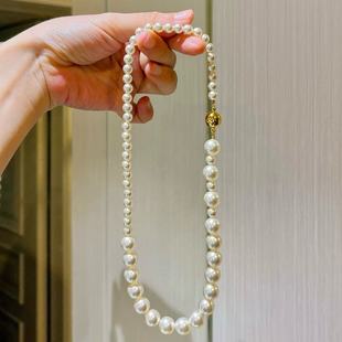 可定尾货大小混穿满天星珍珠锁骨链项链