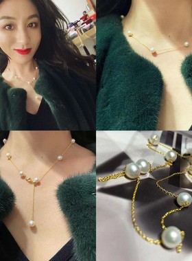 天星珍珠项链天然淡水珠颈链天然送女友送闺蜜礼物