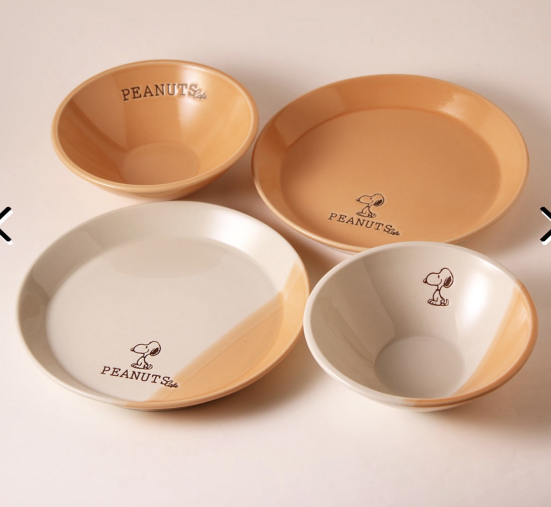 史努比咖啡屋限定日本美浓烧餐具