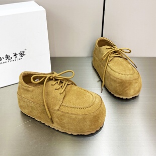 春夏季 休闲鞋 复古百搭女鞋 平底时尚 软底透气厚底鞋 2026年女新款