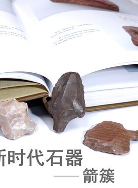 高古新石器时代天然箭簇箭头玛瑙石刮削器石头核打制科普教学收藏