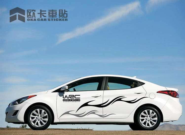 适用现代索纳塔九汽车拉花 朗动个性车贴 瑞纳全车贴纸 名图改装