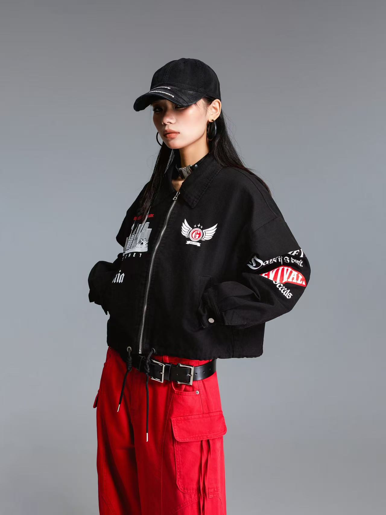 拓谷专柜正品2026秋冬新款时尚百搭宽松显瘦牛仔外套女潮Q52783B图片
